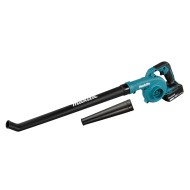 Акумулаторна въздуходувка Makita DUB186SFX1, LXT, 18 V, 3 Ah, 3.2 м³/мин, с 2 дюзи, батерия и зарядно