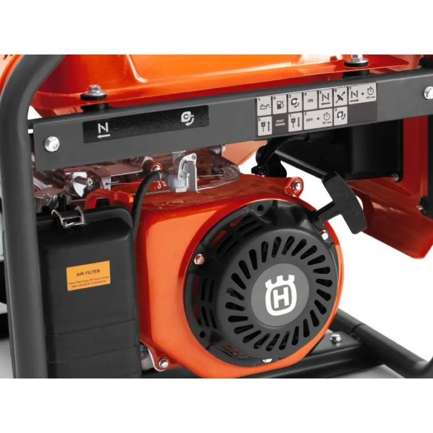 Генератор Husqvarna G2500P - 5,5 к.с., 196 см3, 4-тактов бензинов двигател