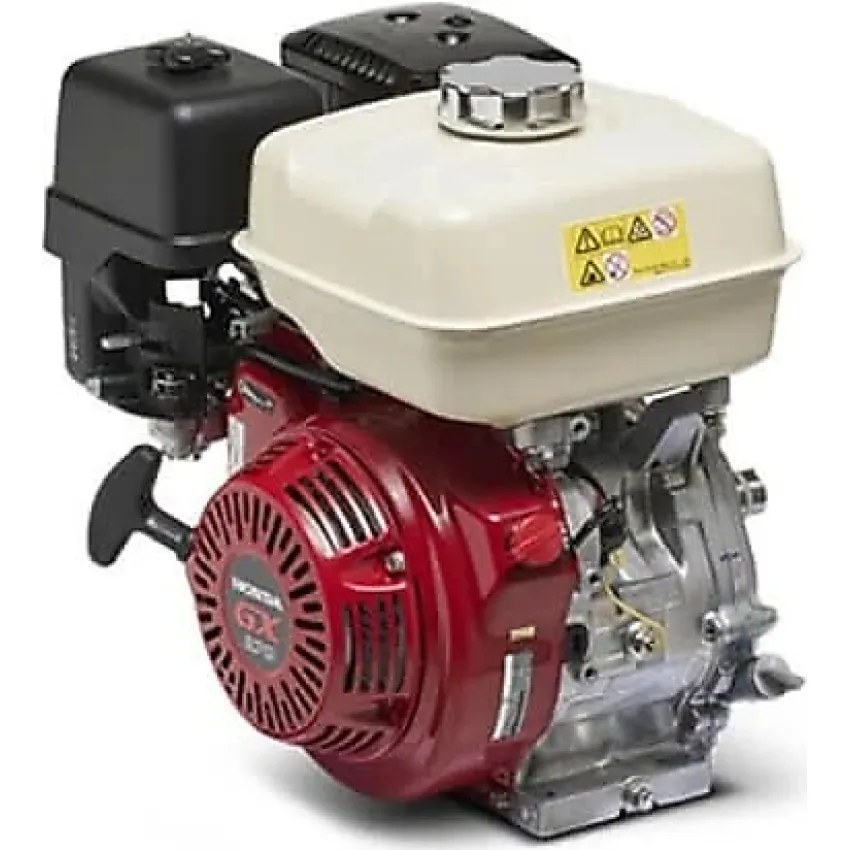 Honda Двигател GX270UT2-QC-2-SD Хоризонтален вал 25.4 мм шпонка, вътрешна резба 7/16-20UNF, газ-лост, с Cyclone въздушен филтър, с датчик за масло, с дефлектор, без искроуловител, черен цвят