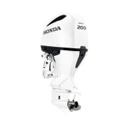 Honda Двигател BF 200D XCDU БЯЛ 200 к.с, екстра дълъг ботуш, електрически стартер, електронно дистанционно управление, електрохидравлично регулиране на наклона, обратна посока на движение на пропелера, 60А генератор