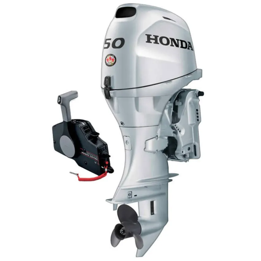 Honda Двигател BF 50 SRTU 50 к.с, къс ботуш, електрически стартер, дистанционно управление, електрохидравлично регулиране на наклона, 17А генератор