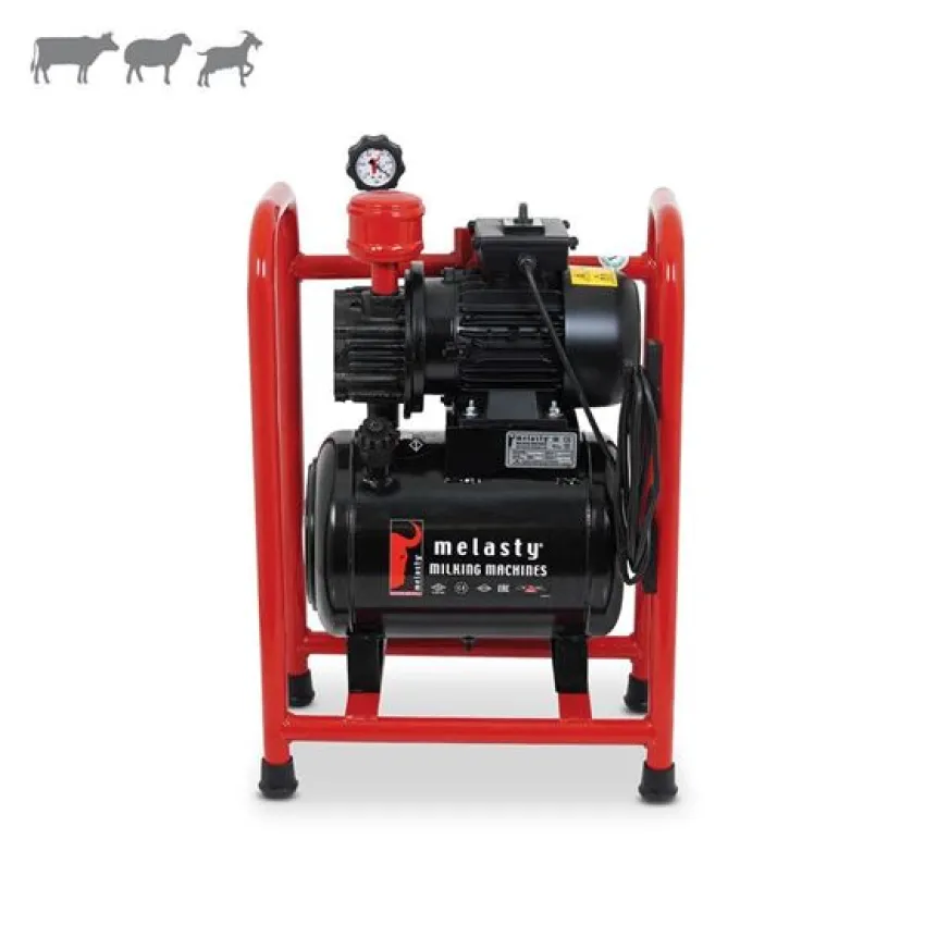 MELASTY TYS - 70мм Вакуум Помпа 0.55KW / 180л — Монофазна за 1 Крава