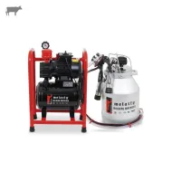 MELASTY TYS1-AK 70мм Вакуум Помпа с Алуминиев Гюм — 0.55KW / 180л / Монофазна за 1 Крава
