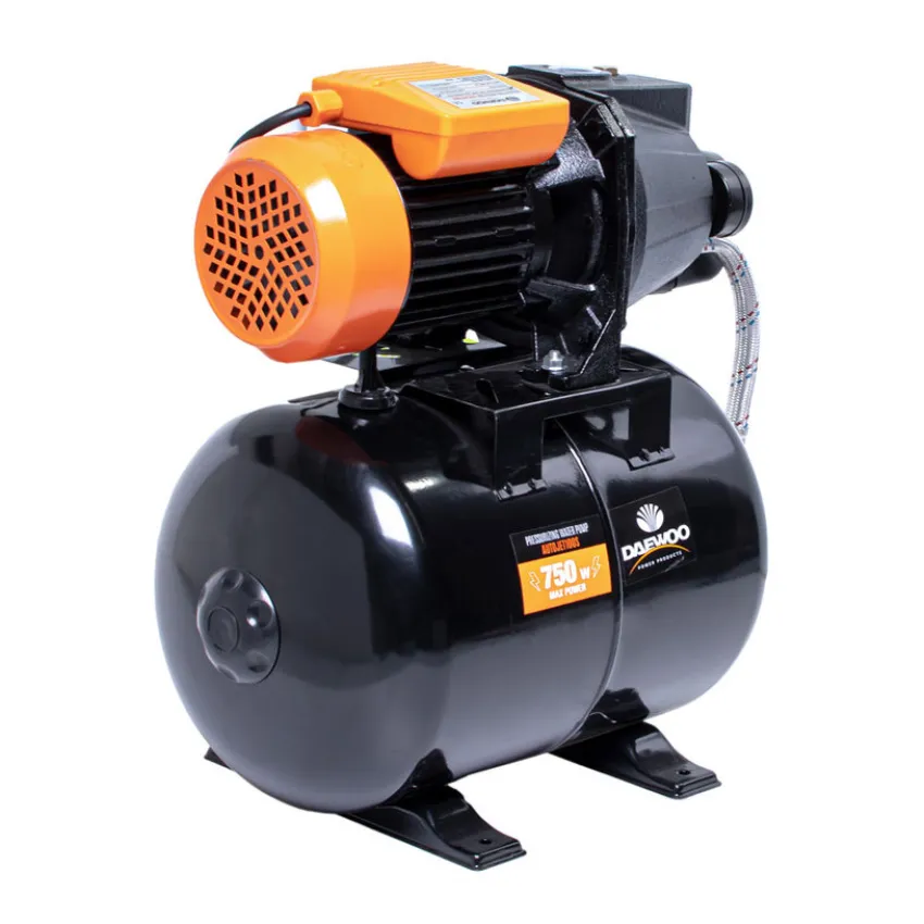 Daewoo AUTOJET100S – Хидрофорна помпа 750W, 3600 л/ч, 28 м напор, 19 л съд