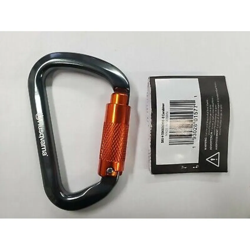 Husqvarna D-образен карабинер 596936212 - 30kN, Алуминиев