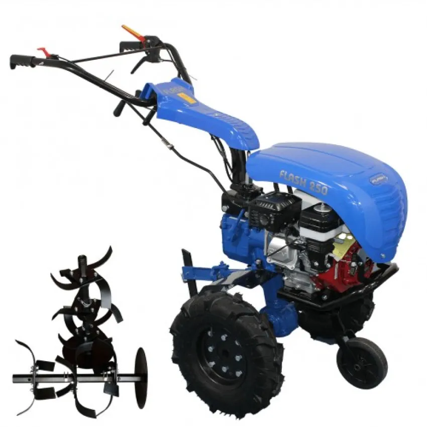 Мотокултиватор BISONTE BTA-FLASH250H – Надеждност и прецизност с двигател HONDA GX200