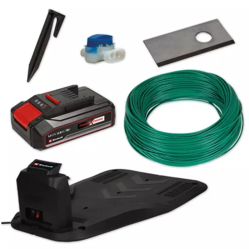 Einhell FREELEXO 500 LCD BT+ Роботизирана косачка с Bluetooth управление и PXC батерия за тревни площи до 500 m²