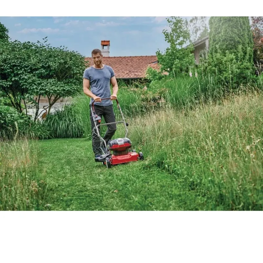 Einhell GE-CM 36/48 Li M-Solo – Акумулаторна мулчираща косачка с безчетков мотор и Power X-Change технология