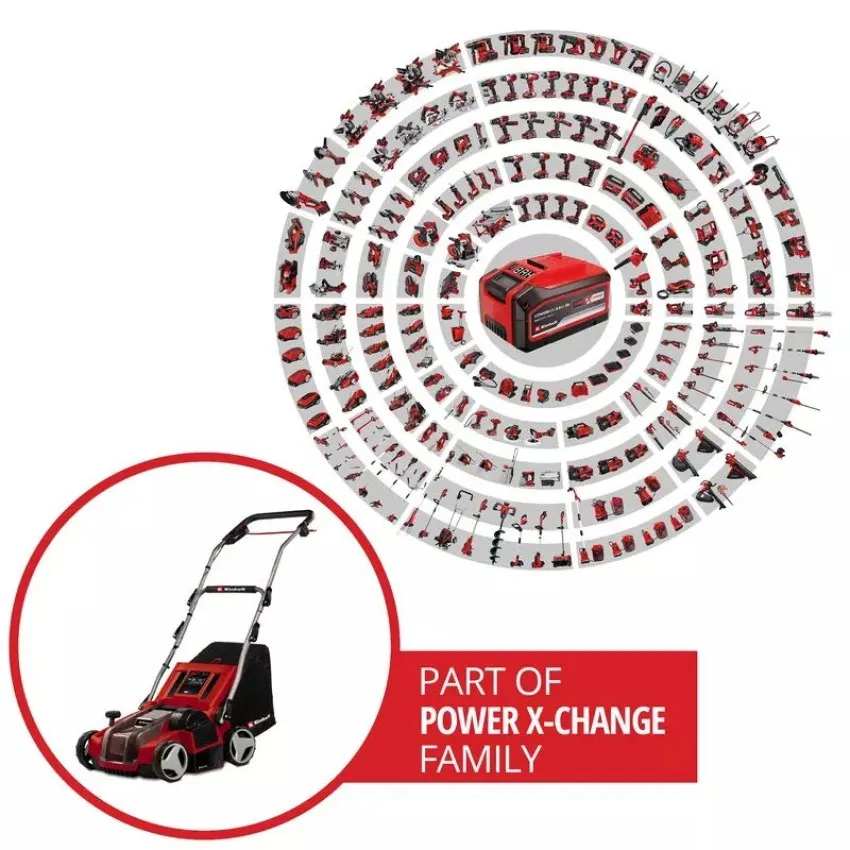 Einhell GE-SA 36/35 Li-Solo Акумулаторен култиватор-аератор с безчетков мотор и 3 в 1 функции за градината