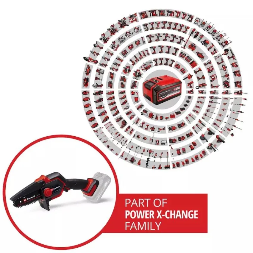Einhell GE-PS 18/15 Li BL-Solo Компактна акумулаторна кастрачка с безчетков мотор и PurePOWER гаранция