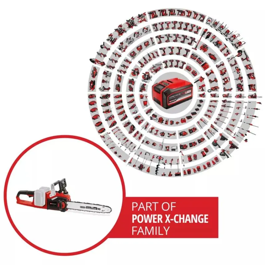 Einhell GP-LC 36/35 Li-Solo Мощен акумулаторен верижен трион с безчетков мотор и OREGON верига