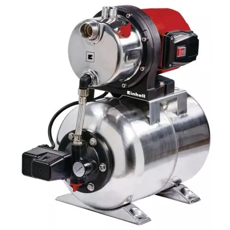 Einhell GC-WW 1250 NN Мощна хидрофорна система с иноксов корпус и 20-литров резервоар