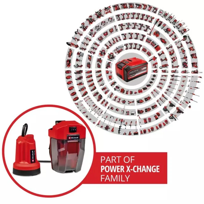 Einhell GE-SP 18 LL Li - Solo Акумулаторна помпа за чиста вода с безкабелна свобода