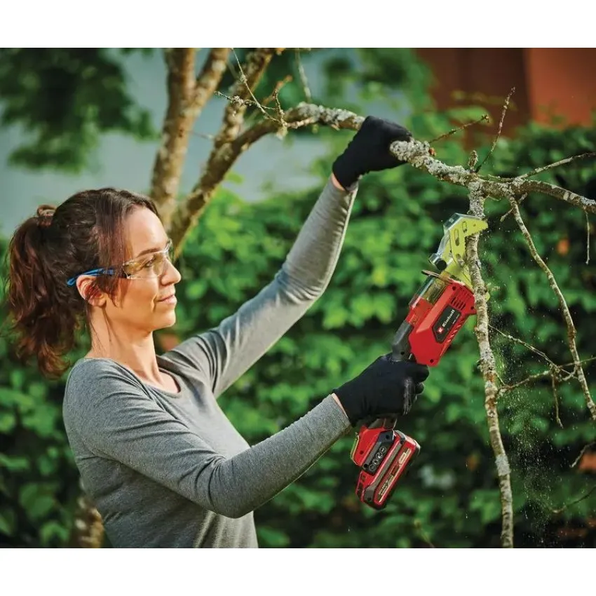 Einhell GE-GS 18/150 Li-Solo Акумулаторен градински трион за рязане на клони до 10 см, част от Power X-Change