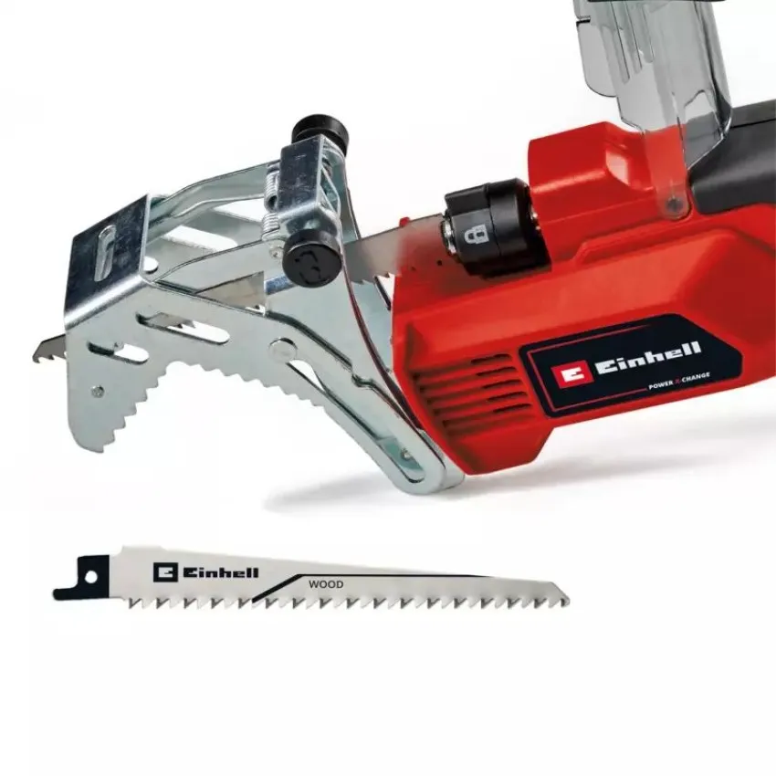 Einhell GE-GS 18/150 Li-Solo Акумулаторен градински трион за рязане на клони до 10 см, част от Power X-Change