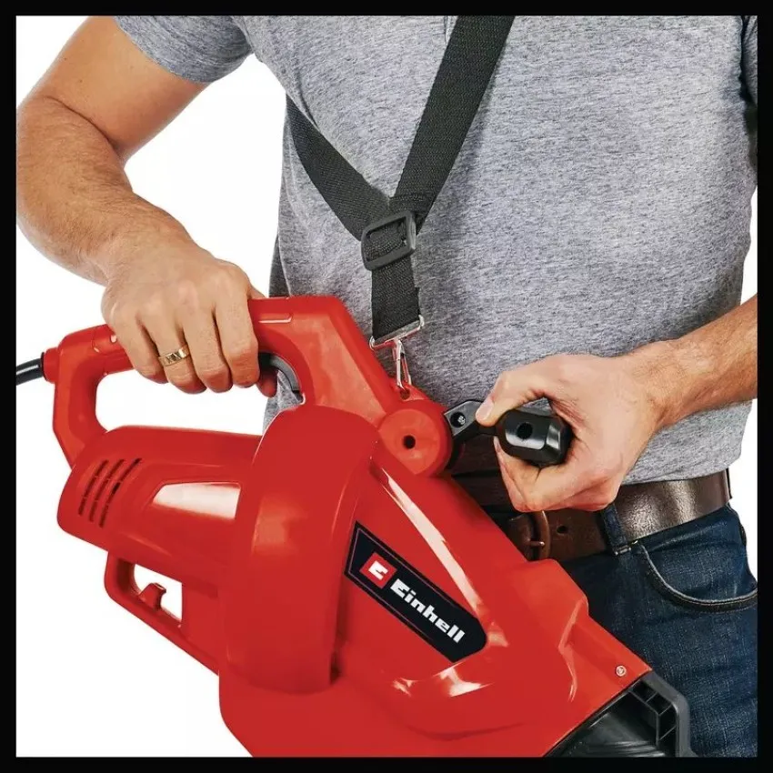 Einhell GC-EL 3024 E Мощен електрически листосъбирач с функция за засмукване и издухване, електронен контрол на скоростта и интегриран шредер