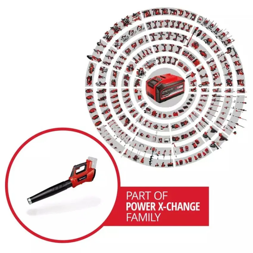 Einhell GP-LB 36/210 Li E-Solo Акумулаторен листосъбирач с безчетков мотор и турбо мощност