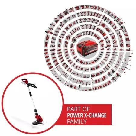 Einhell GE-CT 18 Li-Solo Акумулаторен тример за трева с регулируема телескопична дръжка за лесно поддържане на ръбове и вертикални повърхности