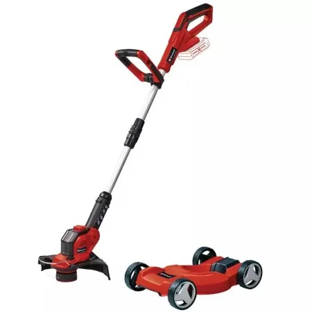 Einhell GE-CT 18/28 Li TC-Solo Акумулаторен тример за трева с телескопична дръжка и "Количка за тример" за перфектно поддържане на ръбове и вертикални повърхности