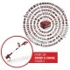 Einhell GE-CT 18/28 Li-Solo Акумулаторен тример за трева с телескопична дръжка и 180° въртяща се глава за лесно рязане на ръбове и вертикални повърхности