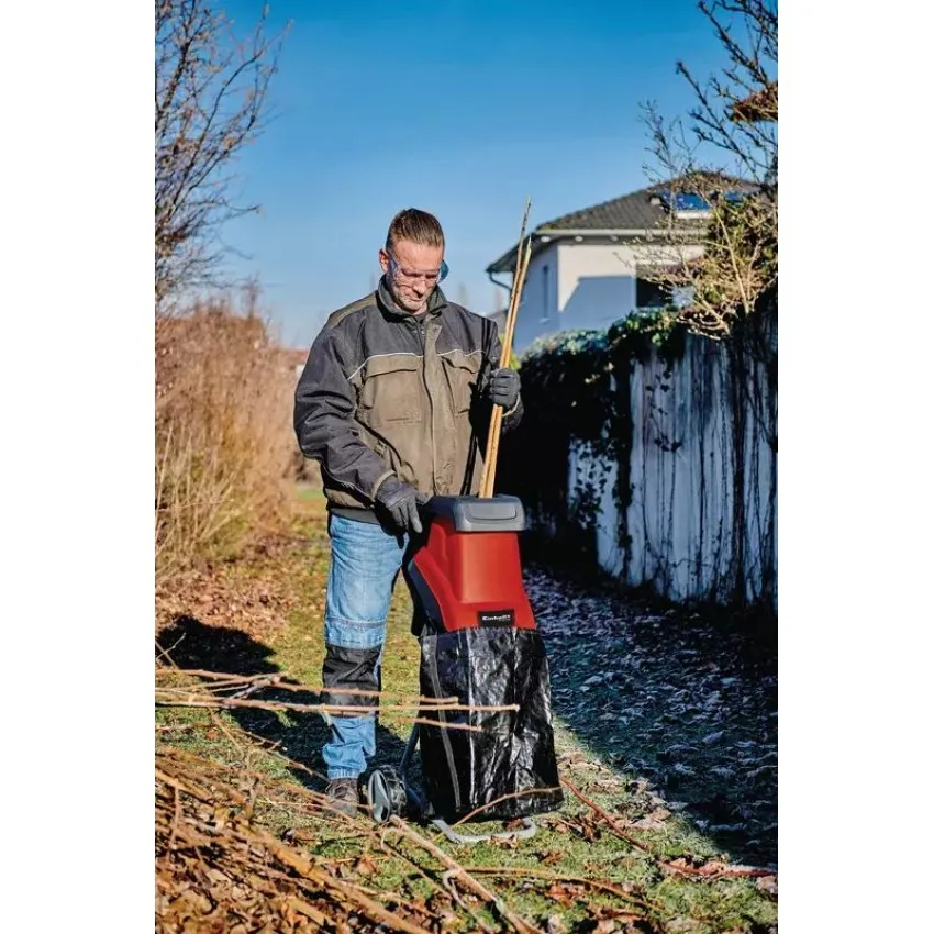 Einhell GC-KS 2540 Мощен електрически шредер с реверсивни остриета и голям капацитет на торба за отпадъци