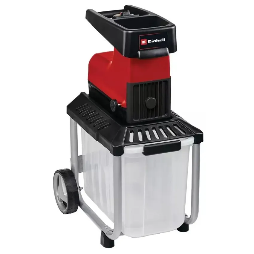 Einhell GC-RS 60 CB Безшумен електрически шредер с режещ барабан за ефективно раздробяване на клони и градински отпадъци
