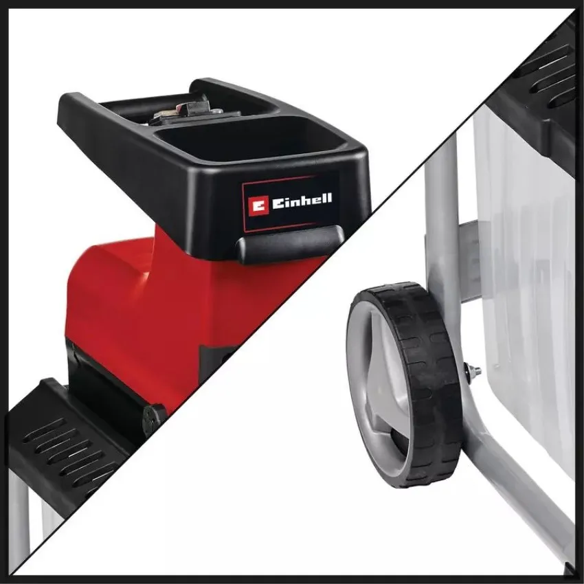 Einhell GC-RS 60 CB Безшумен електрически шредер с режещ барабан за ефективно раздробяване на клони и градински отпадъци