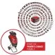 Einhell REDAXXO 36/25 Акумулаторна дробилка за градински отпадъци с Twin-Pack технология и 55L торба
