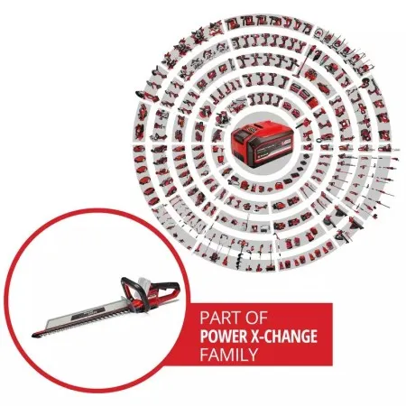 Einhell ARCURRA 18/55 Акумулаторен храсторез за жив плет с лазерно изрязани ножове и дълъг живот