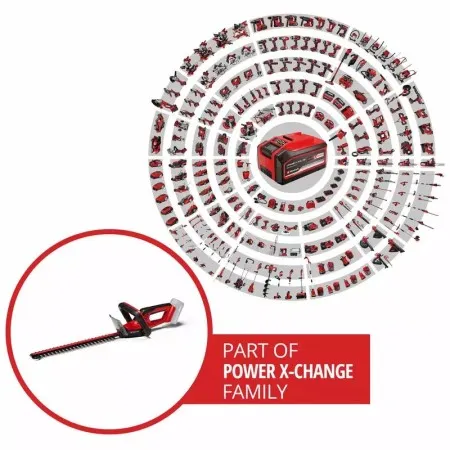 Einhell GC-CH 18/40 Li Solo Лек и мощен акумулаторен храсторез с лазерно изрязани ножове
