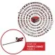 Einhell GC-CH 1855/1 Li Kit (1x2.5 Ah) Акумулаторен храсторез с лазерно изрязани ножове и въртяща се ръкохватка