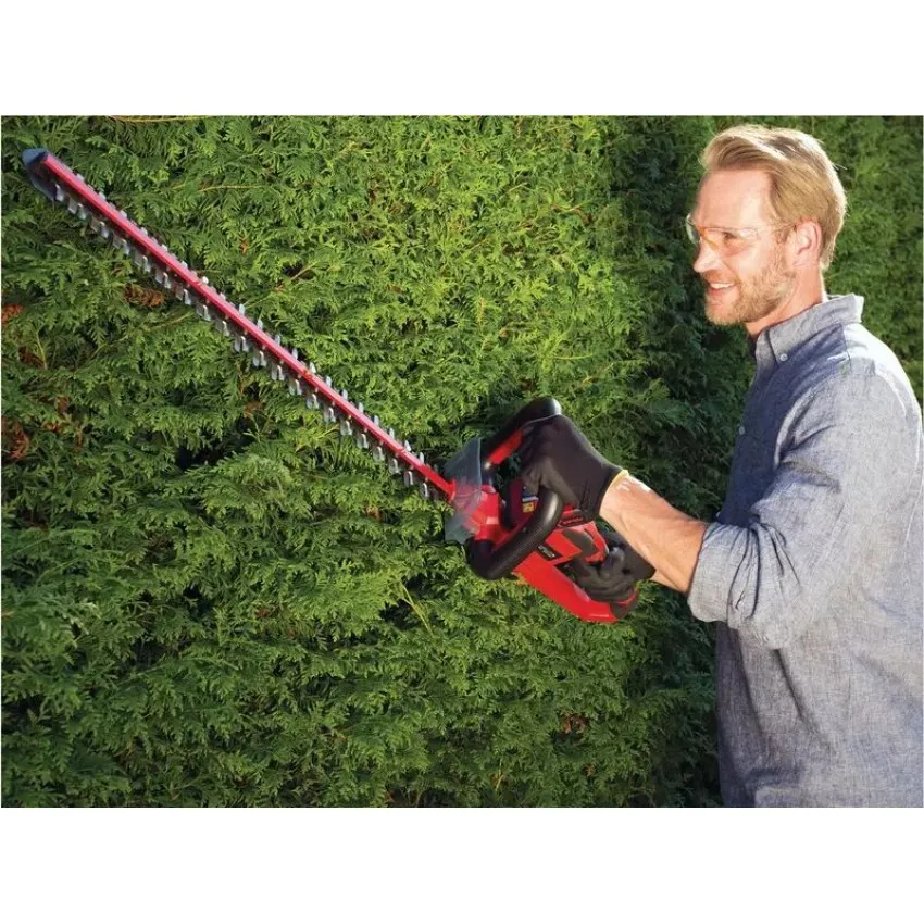 Einhell GE-CH 18/60 Li-Solo Акумулаторен храсторез с лазерно изрязани ножове и въртяща се дръжка