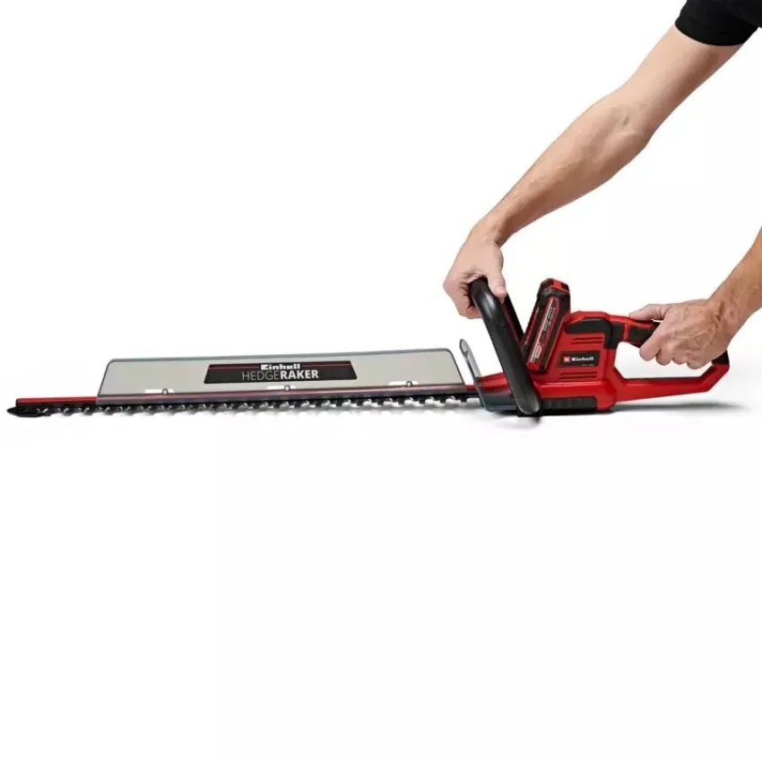 Einhell GE-CH 18/60 Li-Solo Акумулаторен храсторез с лазерно изрязани ножове и въртяща се дръжка