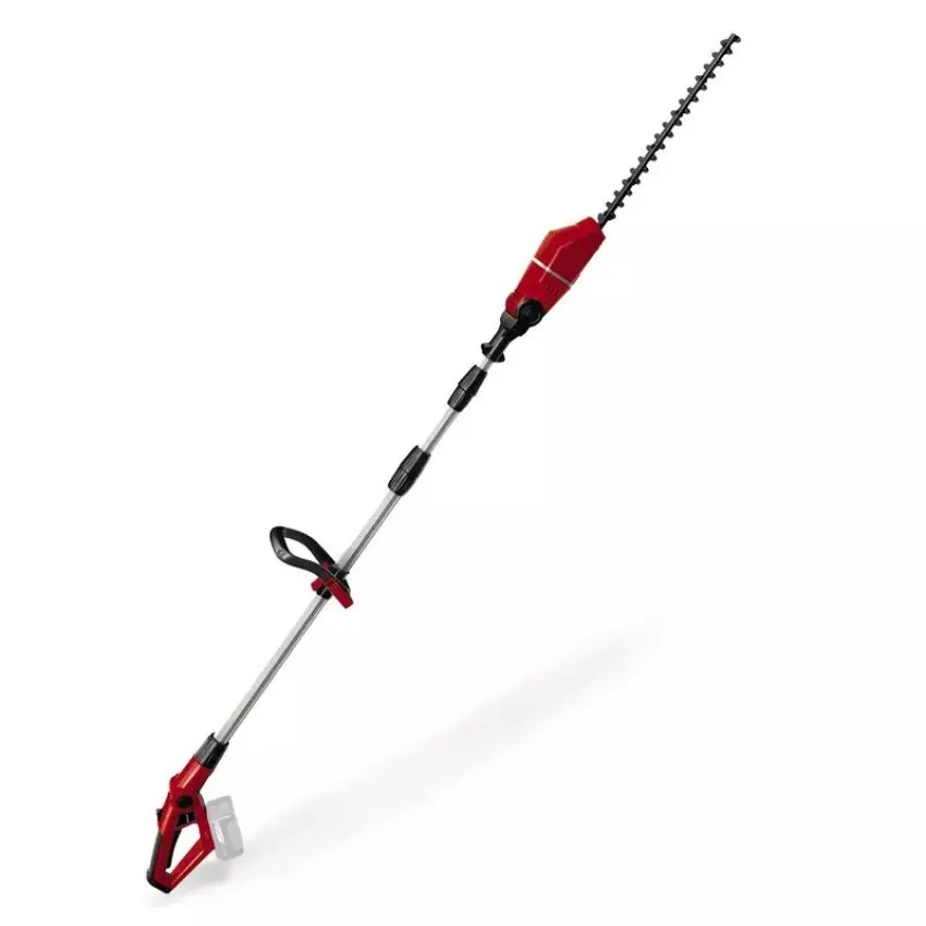Einhell GE-HH 18/45 Li T-Solo Акумулаторен телескопичен храсторез с регулируема дръжка и лазерно изрязани ножове