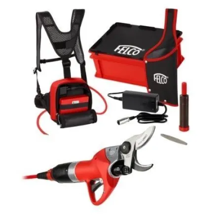 FELCO 812+ електрическа ножица за изрязване на клони с Power Pack 882 и литиево-йонна батерия Power+ (194.5 Wh)