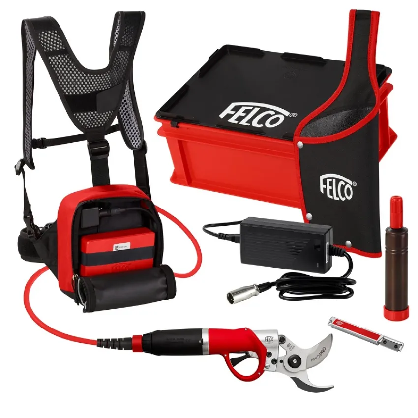 FELCO 822 + Електрическа ножица  за клони с литиево-йонна батерия Power+ - оптимизирайте работата си с лекота!