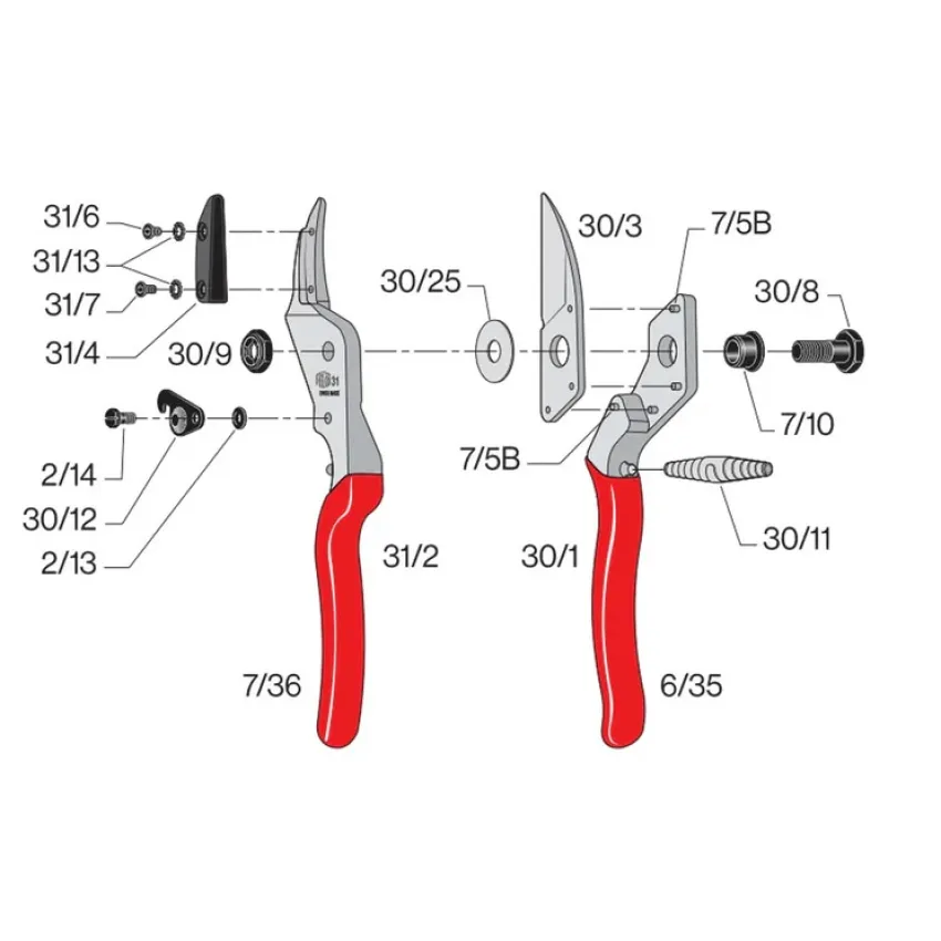 FELCO 31 Овощарски модел с права подложка