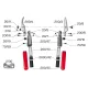 FELCO 200C-60 Лека карбонова ножица с права режеща глава за професионална резитба