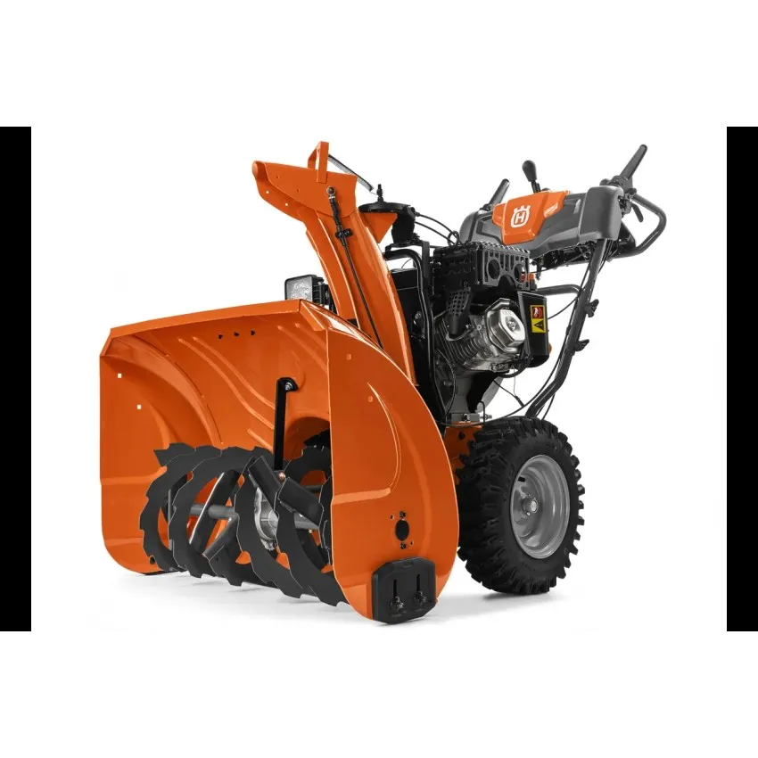 Снегорин Husqvarna ST230 - Мощен двустепенен снегорин с 4-степенни дръжки, LED фар и електрически стартер за големи площи