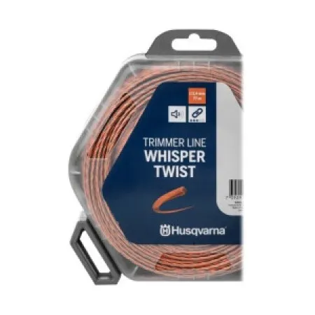 Husqvarna Whisper Twist 2.4x77м - Безшумна и издръжлива тримерна корда