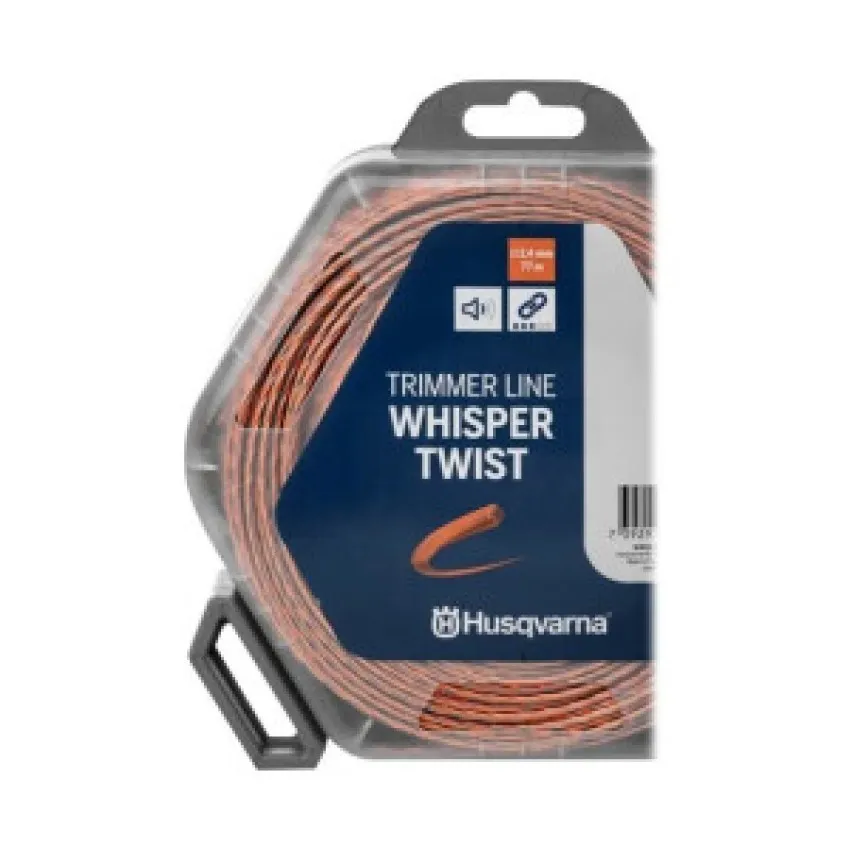 Husqvarna Whisper Twist 2.4x77м - Безшумна и издръжлива тримерна корда