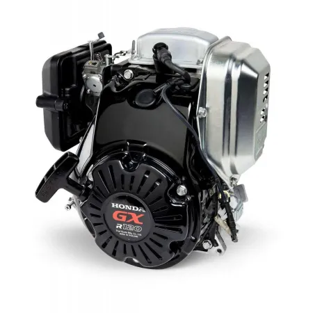 Honda Двигател GXR120RT-KR-AA-SD Хоризонтален вал 17 мм конус, вътрешна резба М8х1.25, газ-жило, без въздушен филтър, с датчик за масло, без фланец, черен цвят