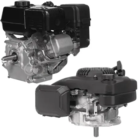 Honda Двигател GXR120RT-KR-DP-SD Хоризонтален вал 15 мм външна резба М12х1.25, газ-жило, без въздушен филтър, с датчик за масло, с фланец, черен цвят