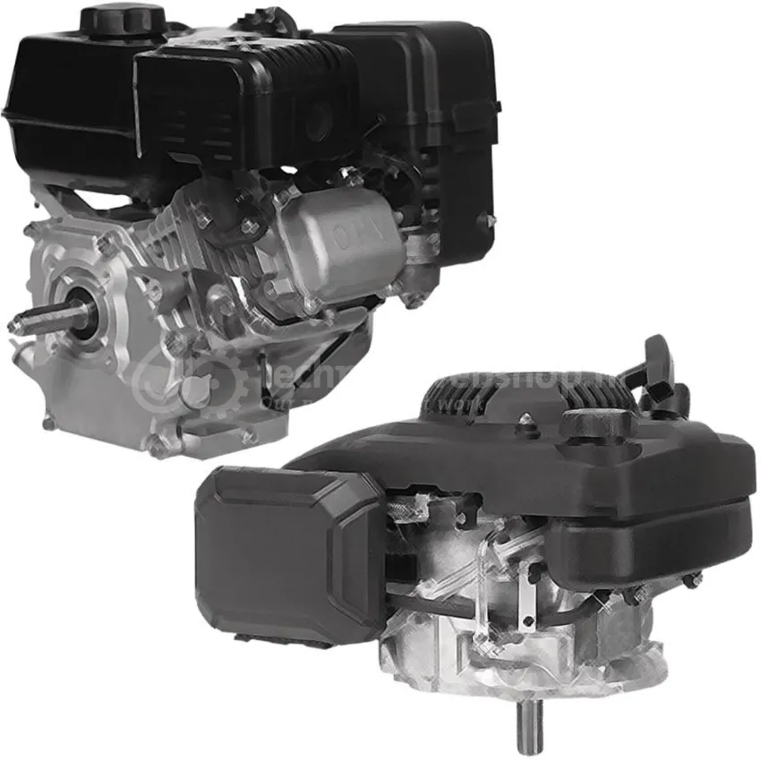 Honda Двигател GXR120RT-KR-DP-SD Хоризонтален вал 15 мм външна резба М12х1.25, газ-жило, без въздушен филтър, с датчик за масло, с фланец, черен цвят