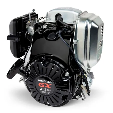 Honda Двигател GXR120RT-KR-WE-SD Хоризонтален вал 17 мм конус, вътрешна резба М8х1.25, газ-жило, хартиен въздушен филтър, с датчик за масло, без фланец, черен цвят