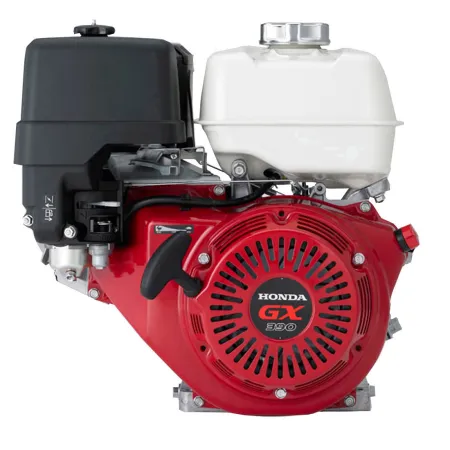 Honda Двигател GX390T2-QH-B1-OH Хоризонтален вал 25.4 мм шпонка, вътрешна резба 3/8-24UNF, газ-жило, въздушен филтър в маслена баня, без датчик за масло, без дефлектор, без искроуловител, червен цвят
