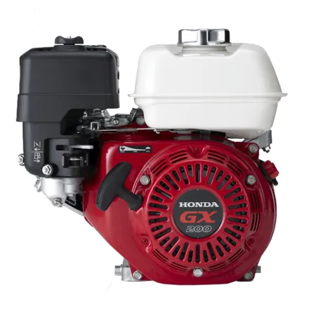 Honda Двигател GX200H2-QH-B1-OH Хоризонтален вал 19.05 мм шпонка, вътрешна резба 5/16-24UNF, газ-лост/жило, въздушен филтър в маслена баня, без датчик за масло, без дефлектор, без искроуловител, червен цвят