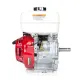 Honda Двигател GX240UT2-QX-E4-OH Хоризонтален вал 25.4 мм шпонка, вътрешна резба 7/16-20UNF, електрически старт, газ-лост, с тих въздушен филтър, с датчик за масло, без дефлектор, без искроуловител, зареждане 1А, червен цвят