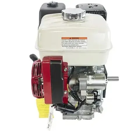 Honda Двигател GX270T2-QH-B1-OH Хоризонтален вал 25.4 мм шпонка, вътрешна резба 7/16-20UNF, газ-жило, въздушен филтър в маслена баня, без датчик за масло, без дефлектор, без искроуловител, червен цвят