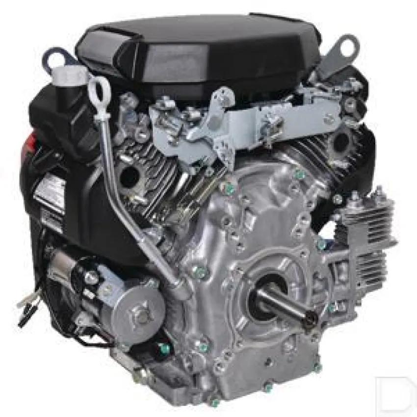 Honda Двигател GX690RH-TX-F4-OH Хоризонтален вал 28.575 мм шпонка, вътрешна резба 7/16-20UNF, газ-лост, двоен въздушен филтър, електрически старт, с датчик за масло, смукач-лост, горивна помпа, без искроуловител, зареждане 17А, червен цвят